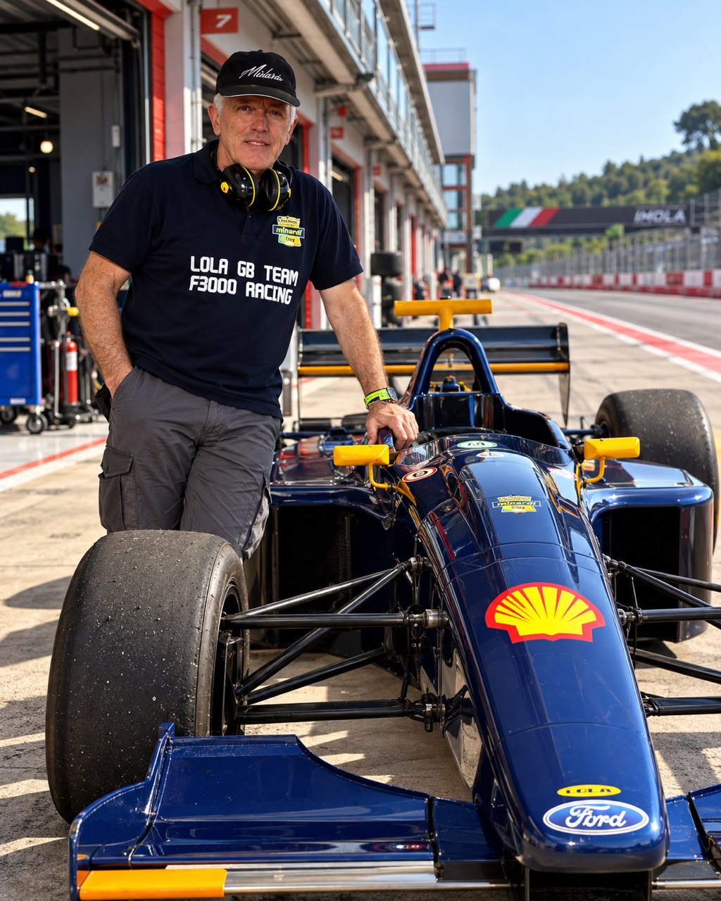 GB com a Lola F3000 em Imola